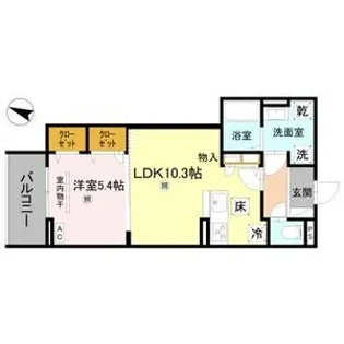 CORTE BREEZA御影【1階】の間取り
