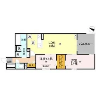 CORTE BREEZA御影【2階】の間取り