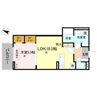 CORTE BREEZA御影【3階】の間取り