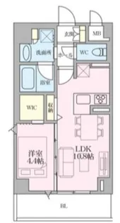 セキュリアコート西宮北口【6階】の間取り