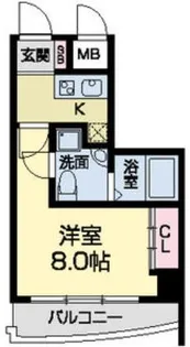 セレニテ甲子園【6階】の間取り