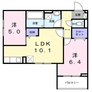 ヒカルサ西宮浜甲子園サウス【3階】の間取り