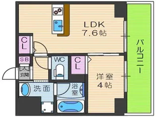 CODE西宮甲子園口【4階】の間取り