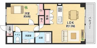 コートサニーヒル赤坂【2階】の間取り