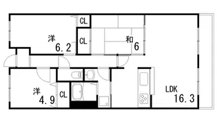 夙川レッチオレジデンツァ【1階】の間取り