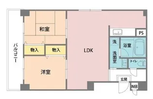メゾン・ド・ラ・サンテ【4階】の間取り