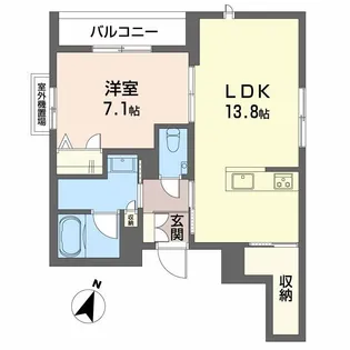 ShaMaison Gardens 六甲【3階】の間取り