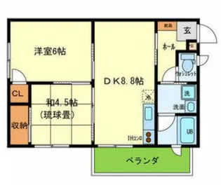 YAO.RE甲子園【3階】の間取り