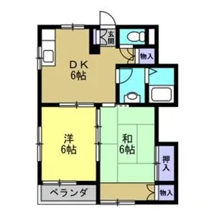 河内メゾン【2階】の間取り