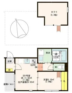 フィオーレ【1階】の間取り