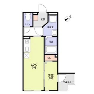 D-3西宮鳴尾【3階】の間取り
