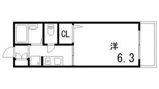 グラン芦屋【1階】の間取り