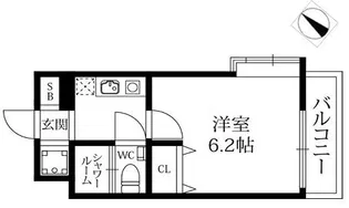 メインステージ深江ステーションフロント【6階】の間取り