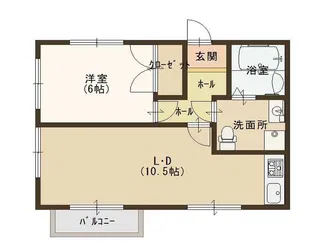 グレイスフル甲東園Ⅱ【1階】の間取り