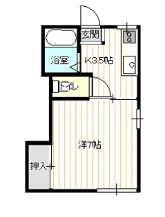 アトリエパレス2【203号室】の間取り