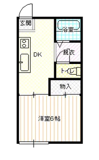 エステートパイン【205号室】の間取り