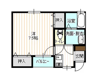 レジデンスTM河原町【1階】の間取り