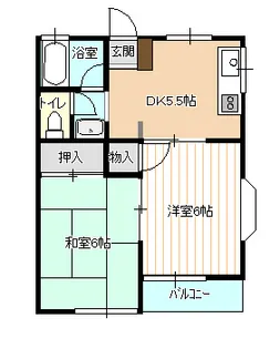 ガーデンコーポ【202号室】の間取り