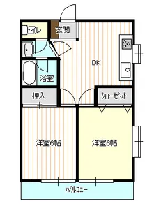 豊栄ハイツ河原町【302号室】の間取り