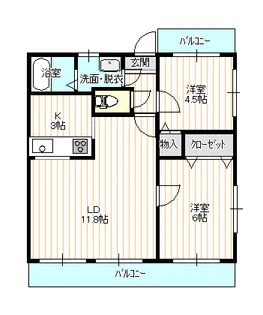 グランルミエル【802号室】の間取り