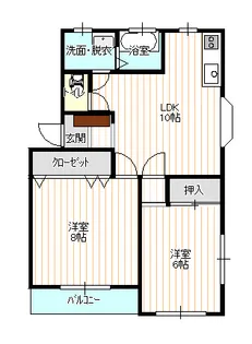 メゾンシエル【2階】の間取り