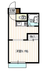 ライヴス熊谷【102号室】の間取り