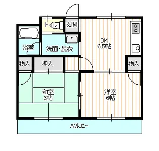 浜田ハイツ【203号室】の間取り