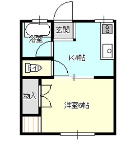 シティハイムアゲオ【101号室】の間取り