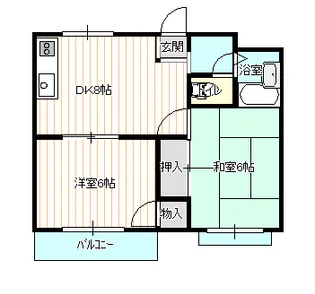 サニーハイツ原口【A204号室】の間取り