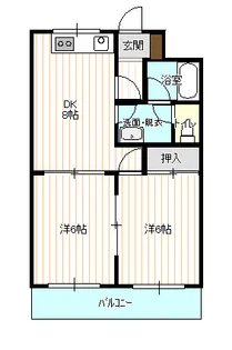 キャッスルシャインA【303号室】の間取り