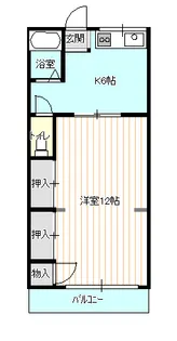 今西ビル【303号室】の間取り