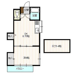 メゾンドシャルム【1階】の間取り