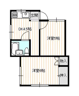 グリーンシャトー【101号室】の間取り
