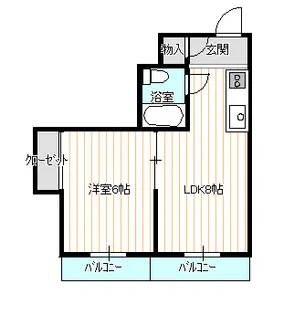 パークス熊谷【8階】の間取り