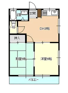 ホワイトレジデンス【203号室】の間取り