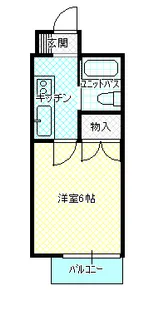 クレール行田【2階】の間取り