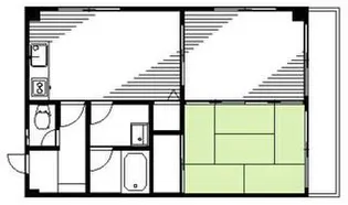 セブンフィールド A・B【B202号室】の間取り