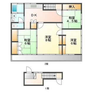 熊本県熊本市中央区大江6丁目【一戸建】の間取り