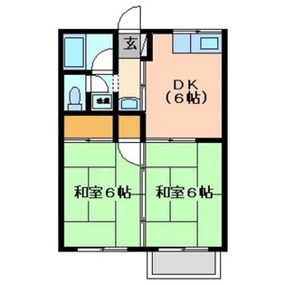 太陽マンション【103号室】の間取り
