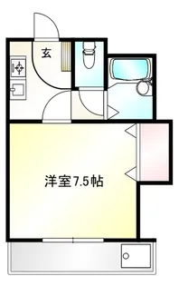 シエスタ八王寺【202号室】の間取り