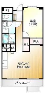 シャトー白山【510号室】の間取り