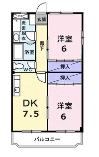 ニューマリッチ メイ【1階】の間取り