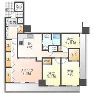 ダイヤモンドフォーラム大供【5階】の間取り