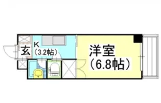 パークアベニュー伊島【2階】の間取り