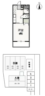 ピアチェーレ B【2階】の間取り