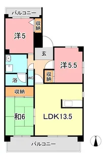 清幸マンション野田【7階】の間取り