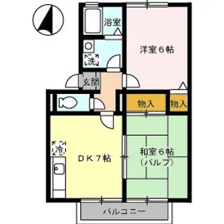 エーデルワイス津高【2階】の間取り