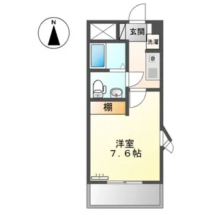 ウエストビレッジ341【2階】の間取り