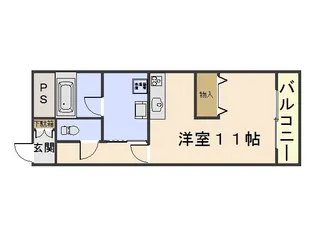 コートシオン【2階】の間取り