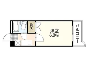カナンハイツB棟【3階】の間取り